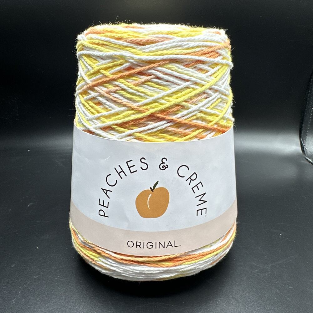 Peaches & Creme Creamsicle multicolor 14 oz. cone 100% Cotton Yarn NEW